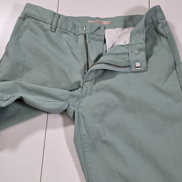 Levi's Baggy Trousers Womens28 Minty Green Wide Leg Casual Modern Loose Fit Boho - Picture 12 of 16